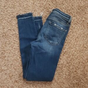 Flying Monkey Womens 27‎ Mid-Rise Skinny Ankle Blue Jeans
